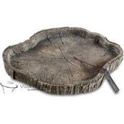 Villa Pottery  Schaal houtlook Bhutan  - 41.5x31x5