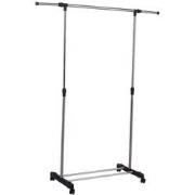 Decopatent® Kledingrek op wieltjes - Verstelbaar Hoogte 100-160 Cm & B...
