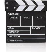 Decopatent® Filmklapper Krijtbord - Hout - Decoratie voor filmfans - F...