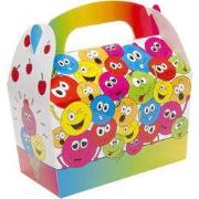 Decopatent® Uitdeelcadeaus 12 STUKS Smiley Traktatie / Uitdeel Doosjes...
