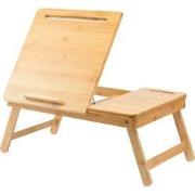 Decopatent® Laptoptafel verstelbaar - Bamboe Laptop tafel voor op Bank...