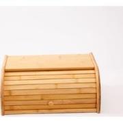 Decopatent® Broodtrommel met rolluik - Bamboe houten brooddoos met Sch...