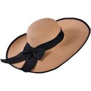 Decopatent - Zonnehoed Dames - Met Elegante Zwarte Strik - Zomerhoed -...