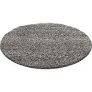 Tapijtenloods Basic Rond Shaggy vloerkleed Taupe Hoogpolig- 120 CM RON...