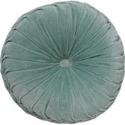 Dutch Decor KAJA - Sierkussen rond velvet Ø40 cm - Jadeite - lichtgroe...