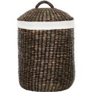 MUST Living Laundry basket Tahiti BLACK WASH,48/55xØ40 cm