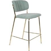 ANLI STYLE Counter Stool Jolien Gold/Light Green