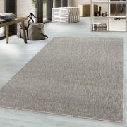 Tapijtenloods Effen Vloerkleed Laagpolig Beige- 160x230 CM