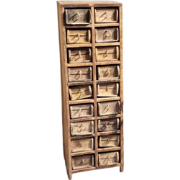 Benoa Edgewood Large Cabinet with Brick Mould Drawers 39 cm