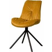 SIDD Palma sidechair - fabric Bluvel 68 yellow