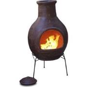 Sol-y-Yo Chimenea Mexicaanse terracotta kachel Jumbo (rood, 115 cm)