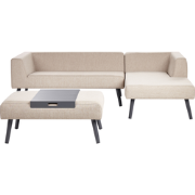 Beliani SORRIVOLI - Loungeset-Beige-Olefine