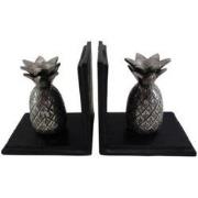 Boekensteun - Ananas- Old Metal