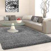 Tapijtenloods Basic Shaggy vloerkleed Grijs Hoogpolig- 160x230 CM