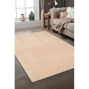 Tapijtenloods Samba Soft Fluffy Vloerkleed Laagpolig Donker Beige- 120...