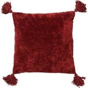 Dutch Decor NINO - Sierkussen van katoen 45x45 cm Merlot - rood - kuss...