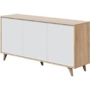 Buffet 3 deuren met 3 planken Kikua Plus - L154cm