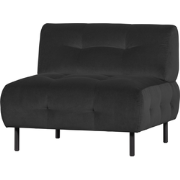 WOOOD Lloyd Fauteuil - Velvet - Cast Iron - 75x90x90