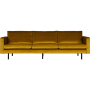 BePureHome Rodeo 3-Zitsbank - Velvet -  Oker - 85x277x86