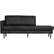 BePureHome Rodeo Daybed Links - Eco-leder - Zwart - 85x203x86