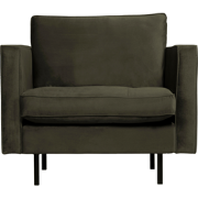 BePureHome Rodeo Classic Fauteuil - Velvet - Green Hunter - 83x98x88