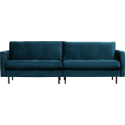 BePureHome Rodeo Classic 3-Zitsbank - Velvet - Blauw - 83x275x88