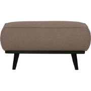 BePureHome Statement Hocker - Bouclé - Nougat - 40x80x55