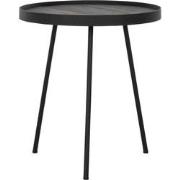 DTP Home Coffee table Saturnus small BLACK,45xØ40 cm, recycled teakwoo...