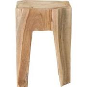 MUST Living Stool Vito Natural,45x30x30 cm, natural recycled teakwood ...