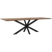 DTP Home Dining table Curves rectangular,78x260x100 cm, recycled teakw...