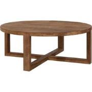 DTP Home Coffee table Icon round,35xØ90 cm, 3,5 cm top, recycled teakw...