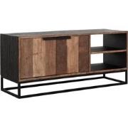 DTP Home TV stand Cosmo No.2 small, 2 doors, 2 open racks,55x125x40 cm...