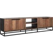 DTP Home TV stand Cosmo No.2 large, 4 doors, 2 open racks,55x205x40 cm...