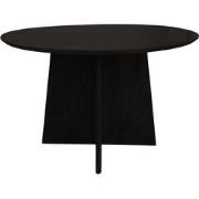 HSM Collection-Ronde Eettafel Kruispoot-ø120x77-Zwart-Mango