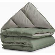 Dekbed zonder Overtrek - All Year - Groen/Khaki (Warmteklasse 2)-Lits-...