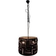 Cilinder Hanglamp 60cm - Zwart Antiek