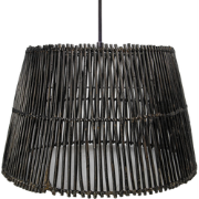 HSM Collection-Hanglamp-ø33/25x21-Zwart-Rotan