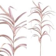 PTMD Leaves Plant Eucalyptus Kunsttak - 47x36x98 cm - Velvet - Roze