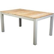 Midori low dining table 148x90 cm aluminium salix/teak