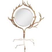 Clayre & Eef Spiegel  51x37x65 cm Beige Goudkleurig Ijzer Glas Staande...