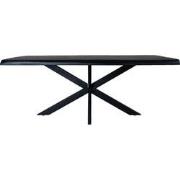 Eettafel Arvu 180 cm - Zwart Mangohout Spinpoot
