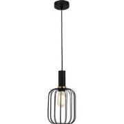 OONAH 1xE27 D160xH320 Zwart / goud + 3m kabel zwart stof
