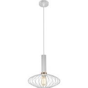OONAH 1xE27 D290xH300 Wit / goud + 3m kabel wit stof