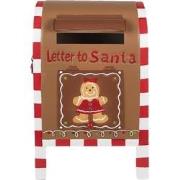 Clayre & Eef Brievenbus 22x18x34 cm Bruin IJzer LETTER TO SANTA Kerstd...