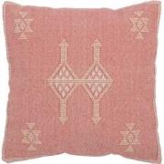 J-Line - Kussen Diamanten+pijlen Katoen Perzik Roze - 45x15x45cm