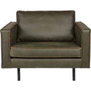 BePureHome Rodeo Fauteuil - Eco-leder - Army - 85x105x86