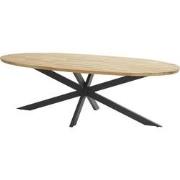 Taste Prado Dining Tafel Teak Antracite Ellipse 240 x 115 cm