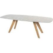 Montana Tafelframe Teak Met Montana Tafelblad Ceramic Terrazzo 240 x 1...