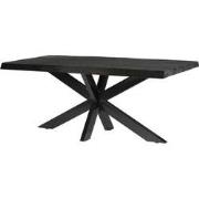 Livingfurn - Eetkamertafel Norris Tree - 200x100x76 cm - Mangohout / G...