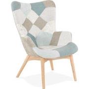 Fauteuil met rugleuning DAMIAN veelkleurig